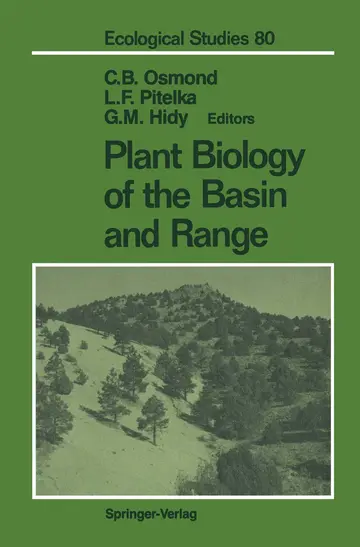 Cover of Plant Biology of the Basin and Range