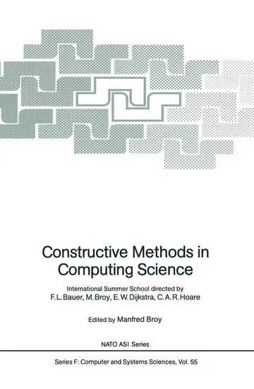 Cover of Constructive Methods in Computing Science