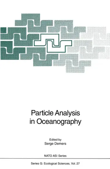 Cover of Particle Analysis in Oceanography