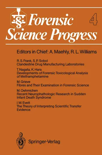 Cover of Forensic Science Progress