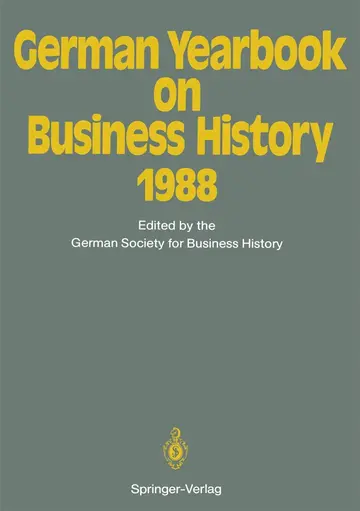 Cover of German Yearbook on Business History 1988