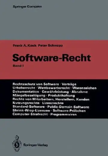Cover of Software-Recht
