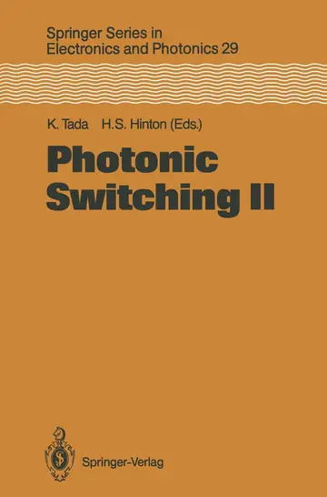 Cover of Photonic Switching II