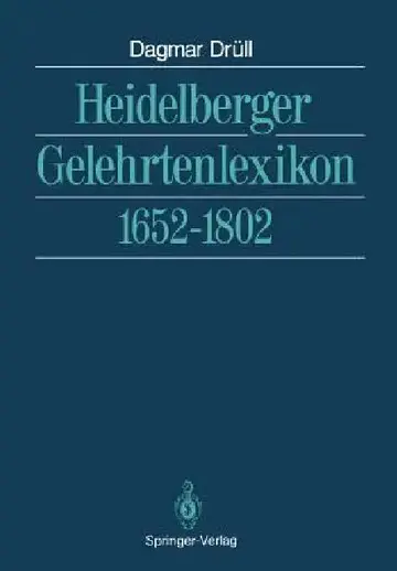 Cover of Heidelberger Gelehrtenlexikon