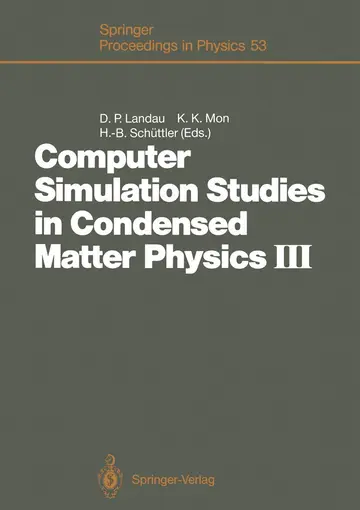 Cover of Computer Simulation Studies in Condensed Matter Physics III