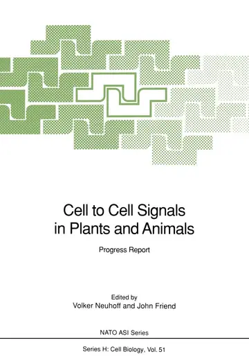 Cover of Cell to Cell Signals in Plants and Animals