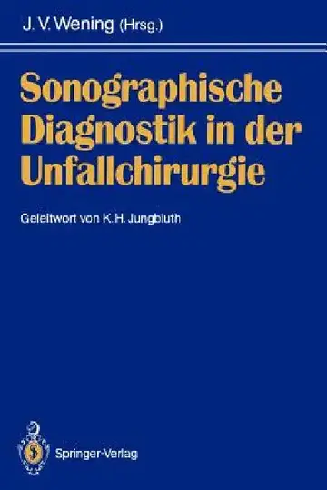 Cover of Sonographische Diagnostik in Der Unfallchirurgie