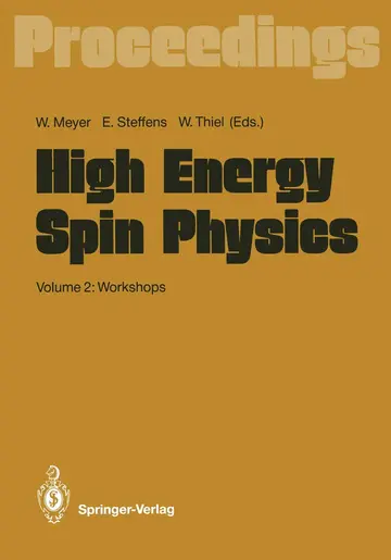 Cover of High Energy Spin Physics