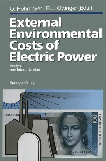 Cover of External Environmental Costs of Electric Power