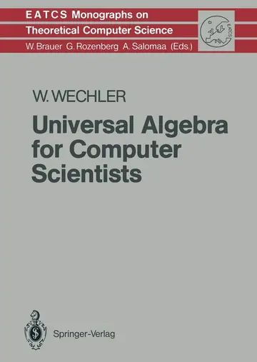 Cover of Universal Algebra for Computer Scientists