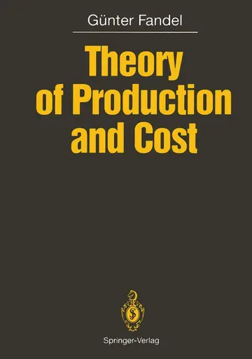 Cover of Theory of Production and Cost