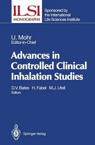 Cover of Advances in Controlled Clinical Inhalation Studies
