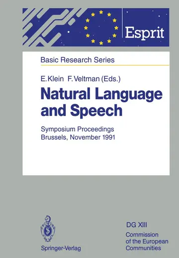 Cover of Natural Language and Speech