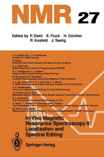 Cover of In-vivo Magnetic Resonance Spectroscopy II
