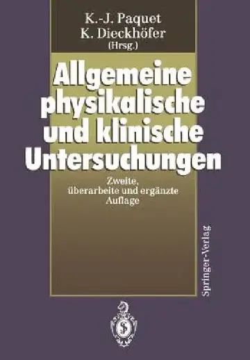 Cover of Allgemeine Physikalische Und Klinische Untersuchungen