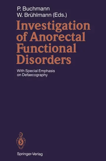 Cover of Investigation of Anorectal Functional Disorders