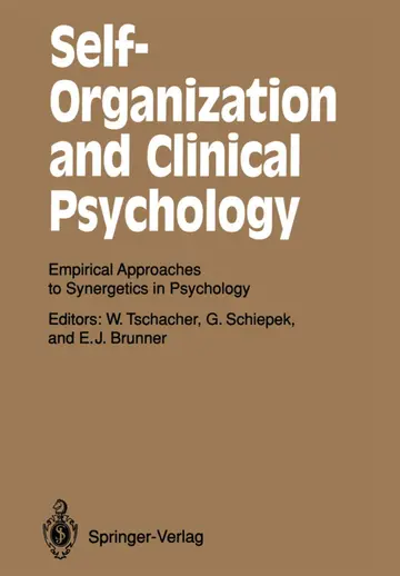 Cover of Self-Organization and Clinical Psychology