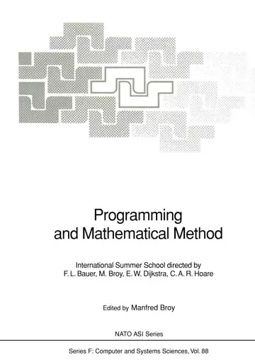 Cover of Programming and Mathematical Method
