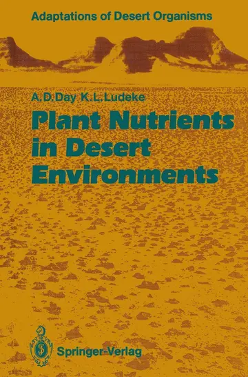 Cover of Plant Nutrients in Desert Environments