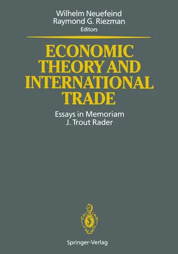 Cover of Economic Theory and International Trade