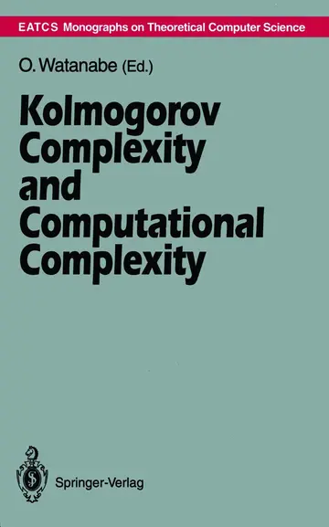 Cover of Kolmogorov Complexity and Computational Complexity