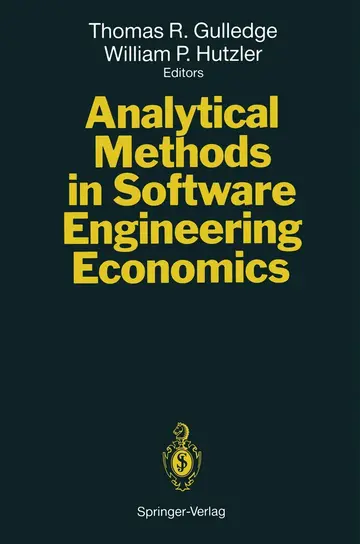 Cover of Analytical Methods in Software Engineering Economics