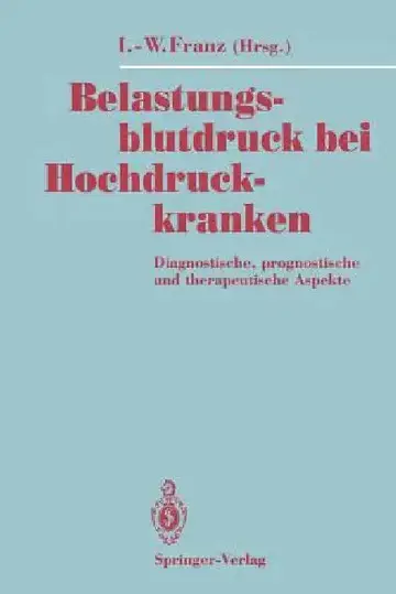 Cover of Belastungsblutdruck Bei Hochdruckkranken