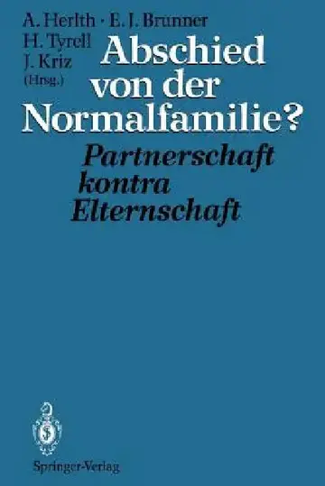 Cover of Abschied Von Der Normalfamilie?