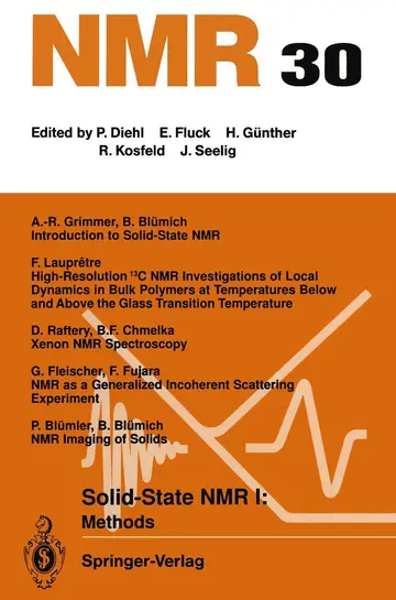 Cover of Solid-state Nmr I Methods