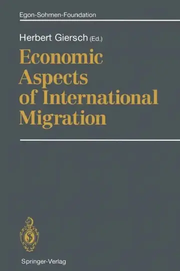 Cover of Economic Aspects of International Migration