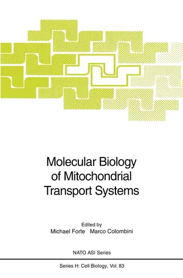 Cover of Molecular Biology of Mitochondrial Transport Systems