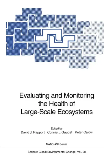 Cover of Evaluating and Monitoring the Health of Large-Scale Ecosystems