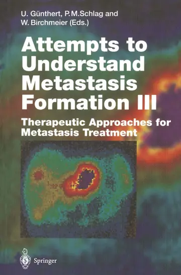 Cover of Attempts to Understand Metastasis Formation III