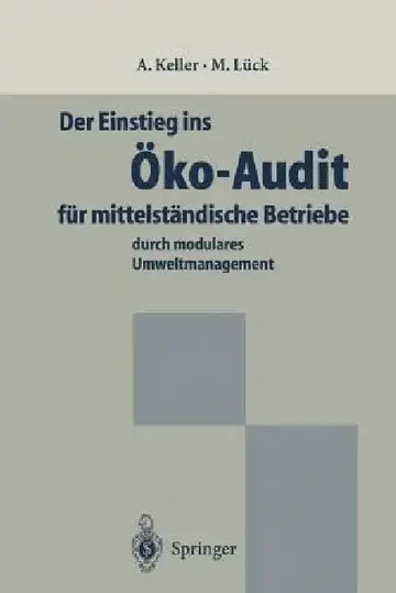 Cover of Der Einstieg Ins Öko-Audit Für Mittelständische Betriebe