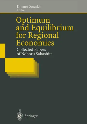 Cover of Optimum and Equilibrium for Regional Economies