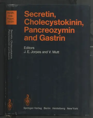 Cover of Secretin, Cholecystokinin, Pancreozymin and Gastrin