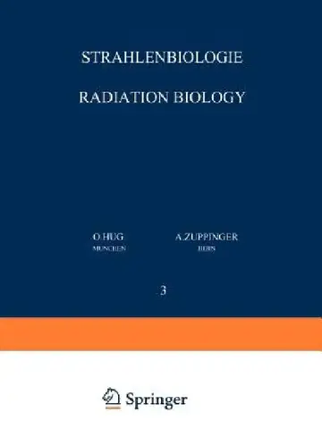 Cover of Strahlenbiologie / Radiation Biology