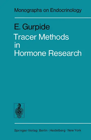 Cover of Tracer Methods in Hormone Research