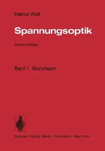 Cover of Spannungsoptik