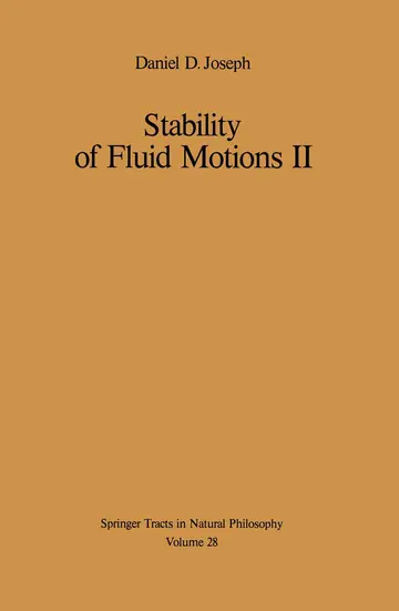 Cover of Stability of Fluid Motions II