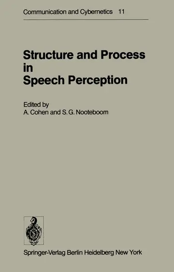 Cover of Structure and Process in Speech Perception