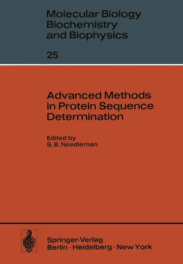 Cover of Advanced Methods in Protein Sequence Determination