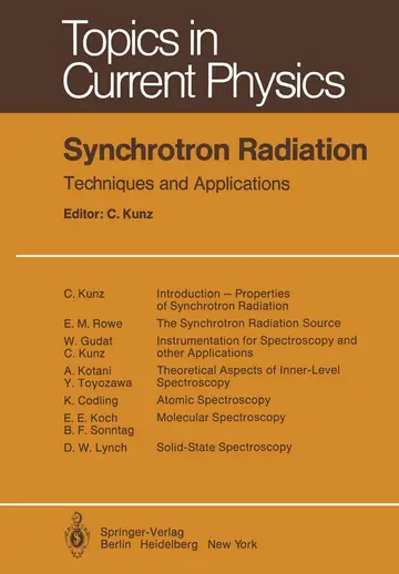 Cover of Synchrotron Radiation