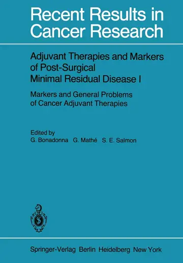 Cover of Adjuvant Therapies and Markers of Post-Surgical Minimal Residual Disease I
