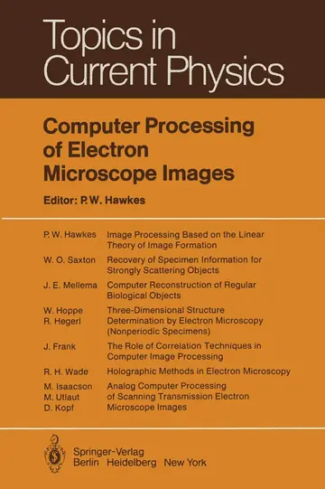 Cover of Computer Processing of Electron Microscope Images