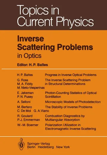 Cover of Inverse Scattering Problems in Optics
