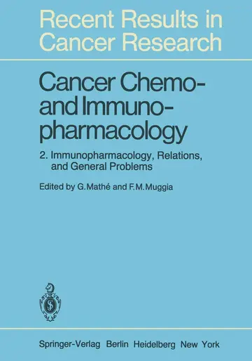 Cover of Cancer Chemo- and Immunopharmacology