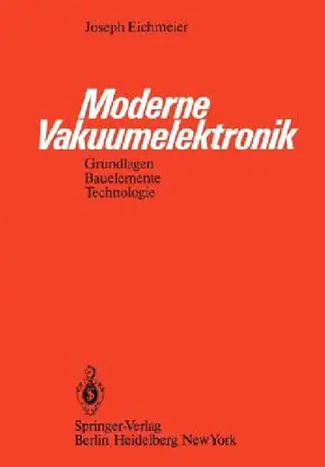Cover of Moderne Vakuumelektronik