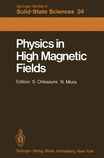 Cover of Physics in High Magnetic Fields