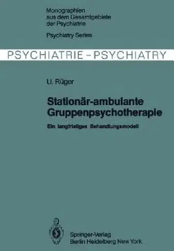 Cover of Stationär-Ambulante Gruppenpsychotherapie